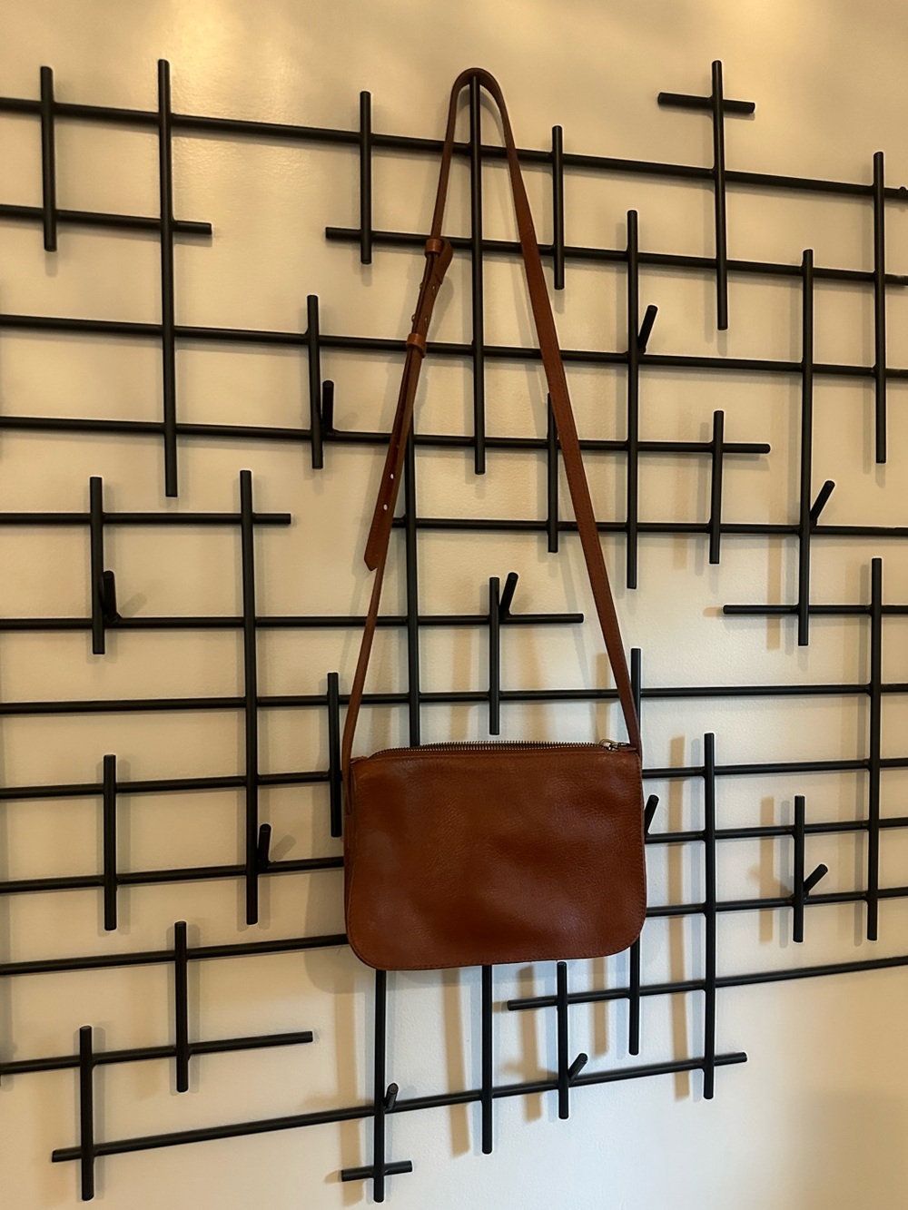 Madewell Brown Pebbled Leather Crossbody Bag